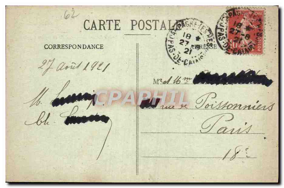 CPA Crecy La Bataille Moulin d'ou Edouard III observa la bataille Militaria — Back
