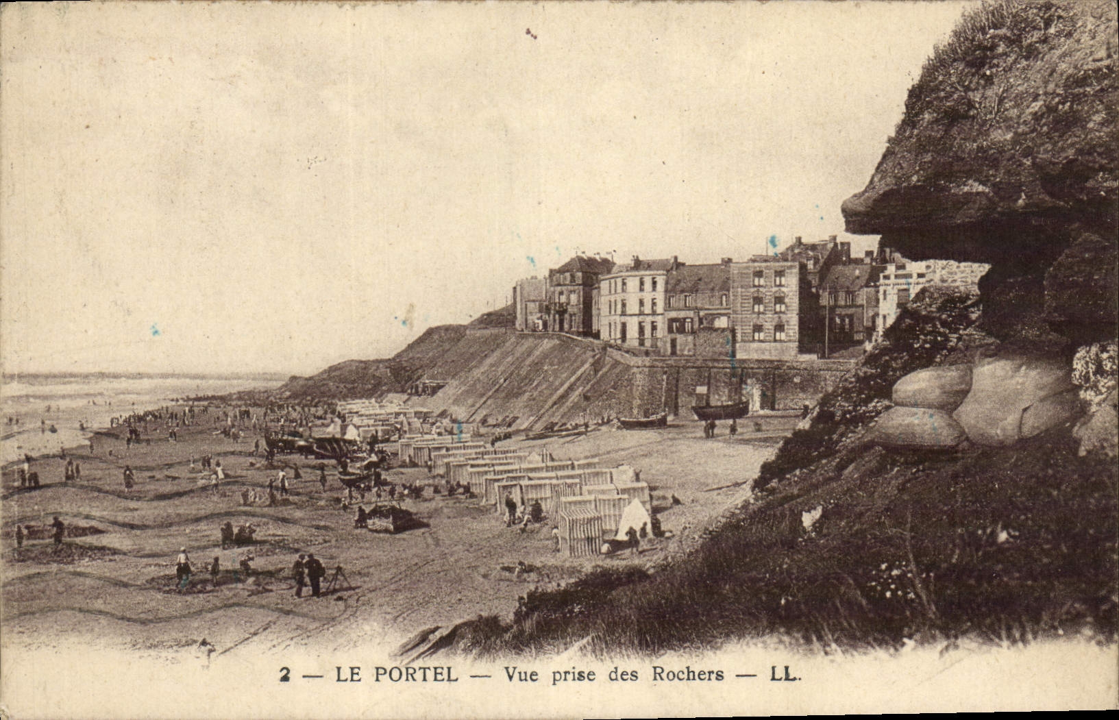 CPA Le Portel Vue Prise des Rochers