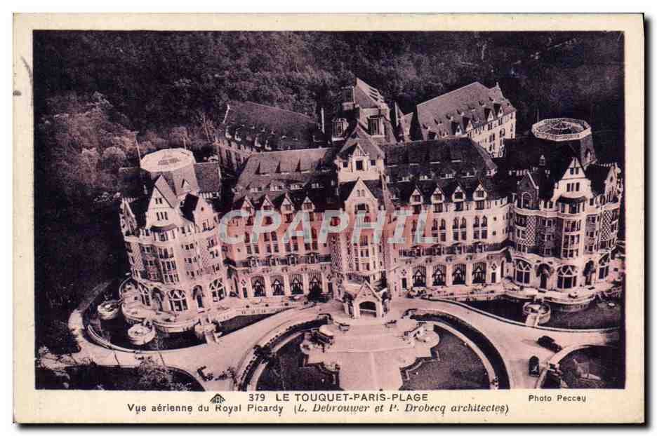 Le Touquet-Paris-Plage — Vue aérienne du Royal Picardy — Photo Peccey
