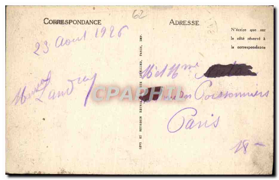 CPA Le Portel Le Fort de L'Heurt vu de la Mer — Rückseite