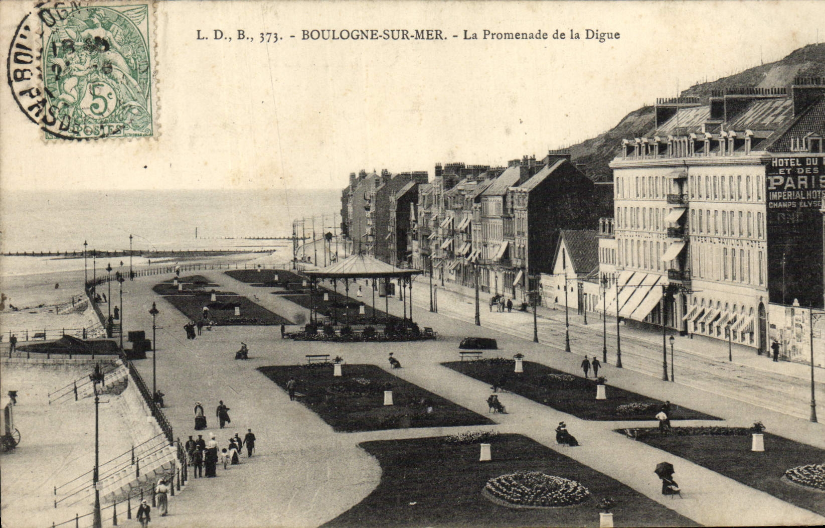 Boulogne-sur-Mer — La Promenade de la Digue — L.D., B., 3773