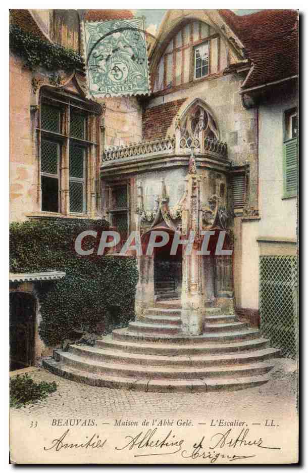 Beauvais — Maison de l'Abbé Gélé — L'Escalier — LL.