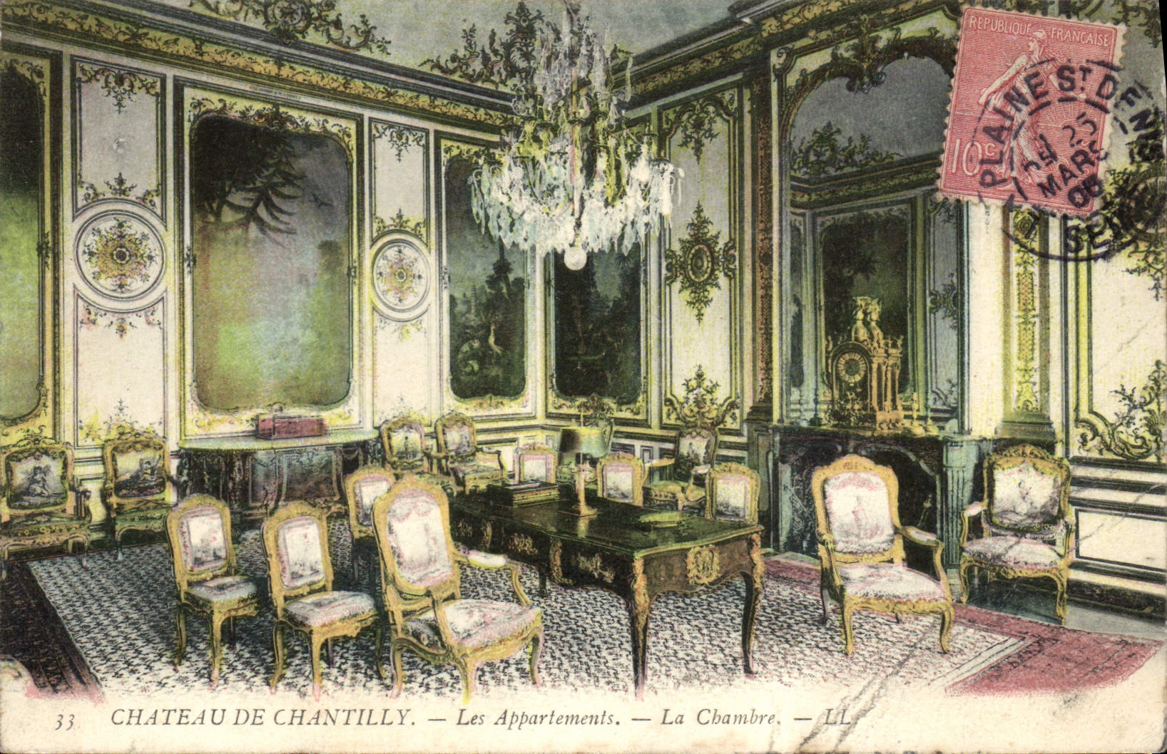 CPA Chateau de Chantilly Les Appartements la chambre