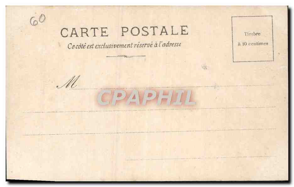 CPA Compiegne Salon de Marie Antoinette — Rückseite