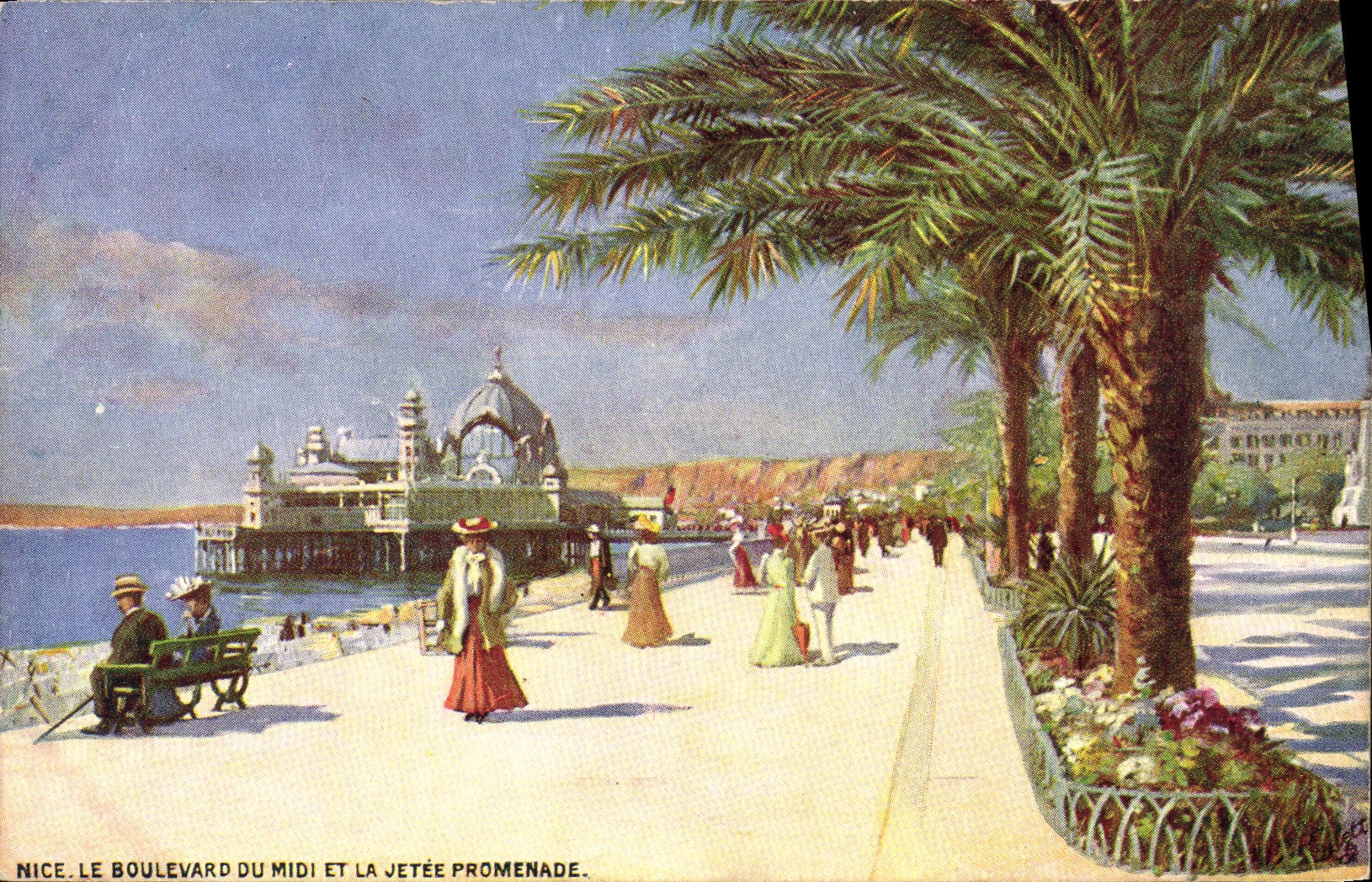 CPA Nice Le Boulevard du Midi Et La Jetee Promenade