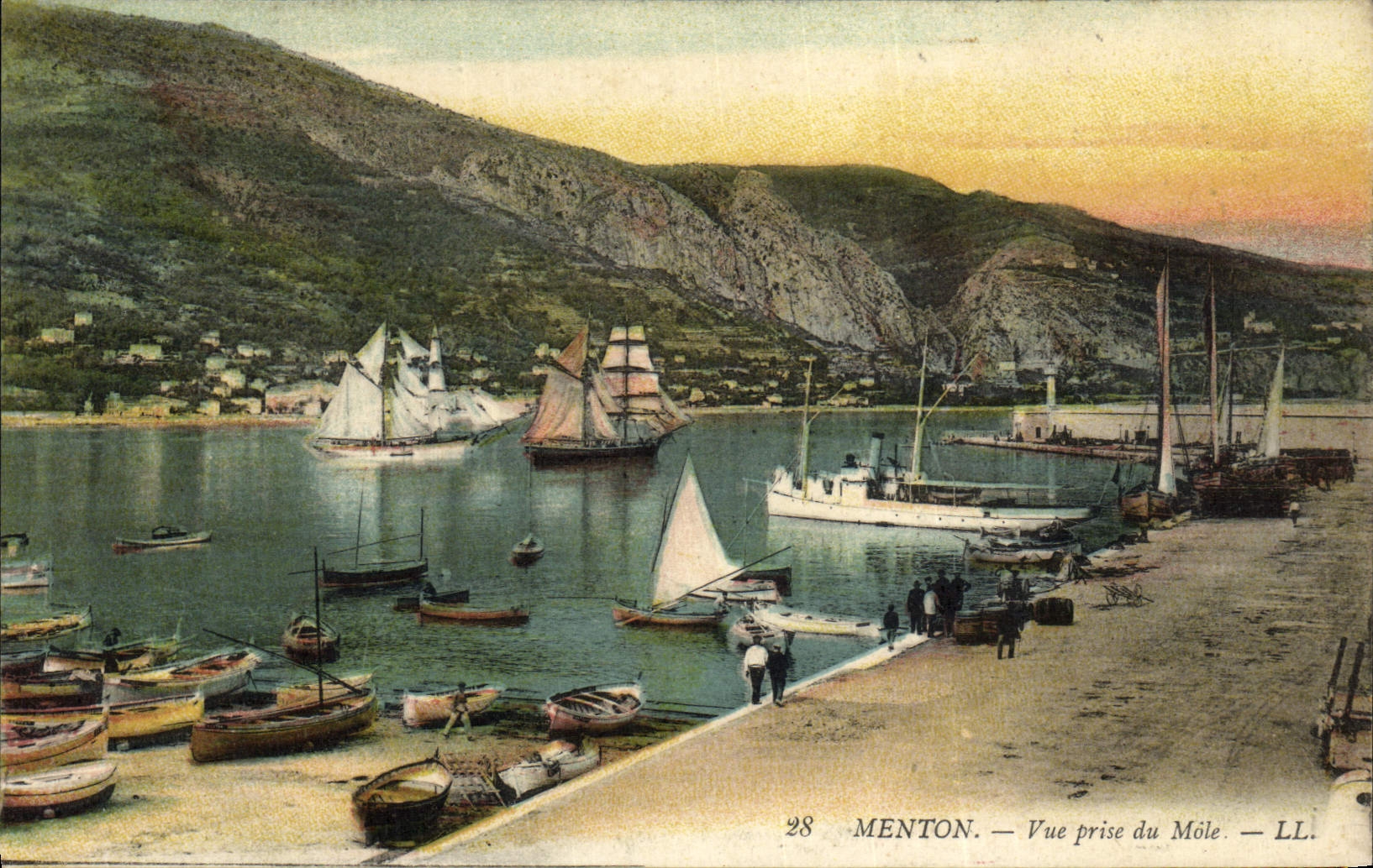 Menton — Vue prise du Môle — LL. n°28