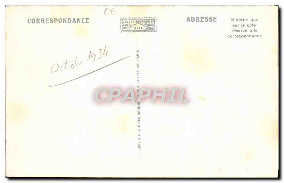 CPA Antibes Les Remparts — Rückseite