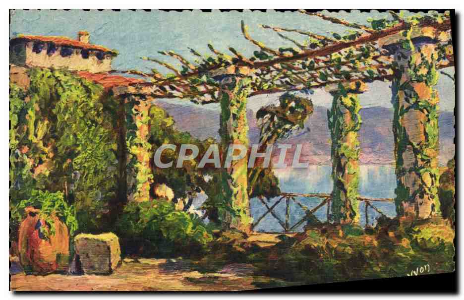 CPA Cote D'Azur Pergola sur le Littoral