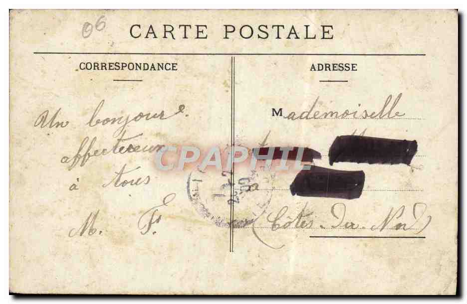 CPA Villefranche L'Escadre Bateaux — Reverso