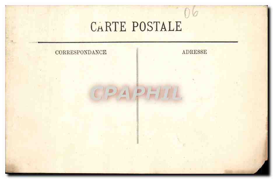 CPA Menton Le Port Bateaux  — Rückseite