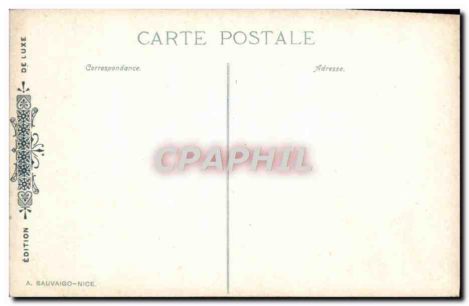 CPA The Menton Le Jardin Public Notre Dame — Verso