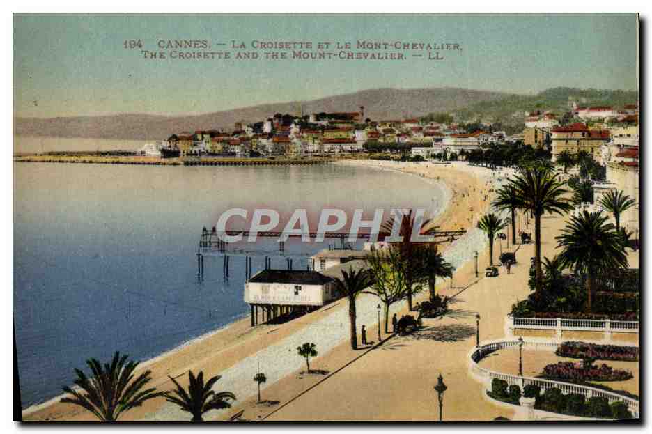 CPA Cannes La Croisette Et Le Mont Chevalier