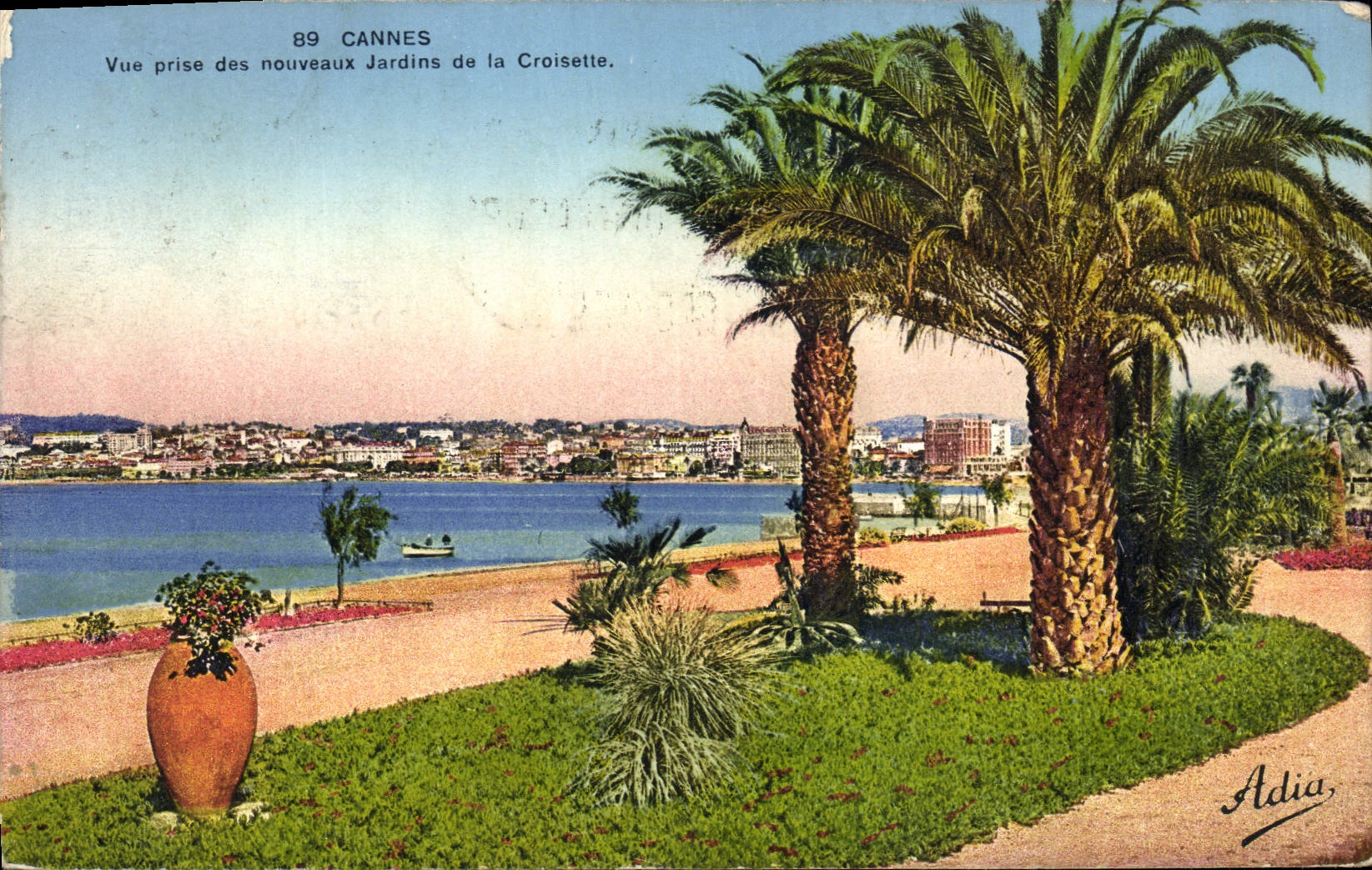 CPA Cannes Vue Prise des Nouveaux Jardins de la Croisette