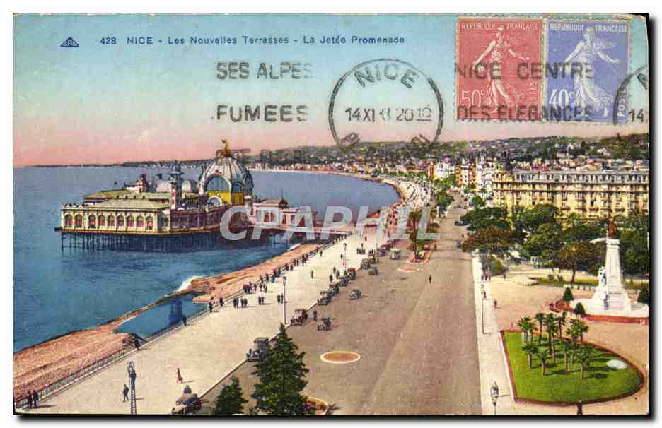 CPA Nice Les Nouvelles Terrasses La Jetee Promenade