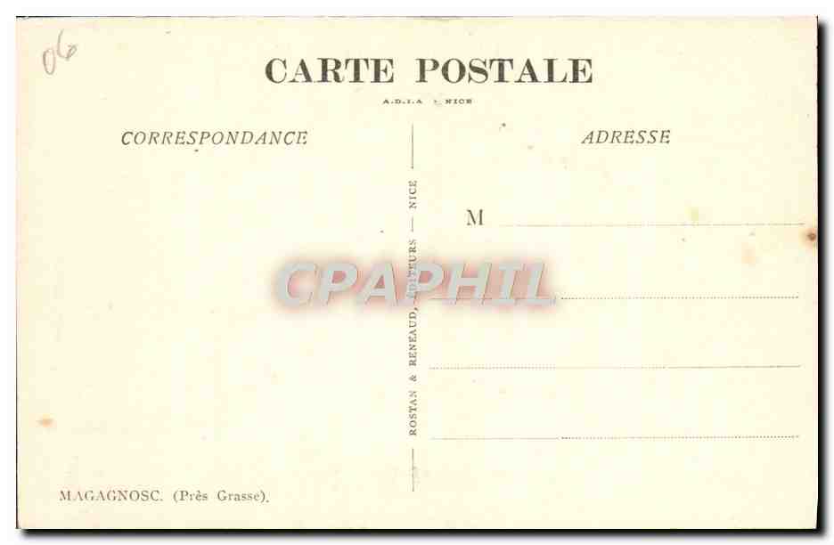 CPA La Turbie Vue Generale et la Principaute de Monaco — Verso