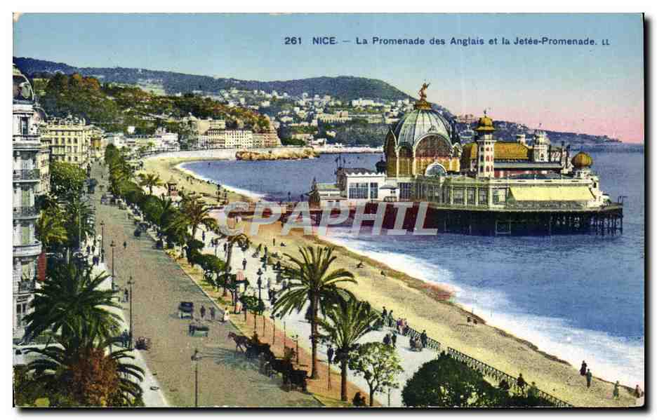 CPA Nice La Promenade des Anglais et la Jetee Promenade