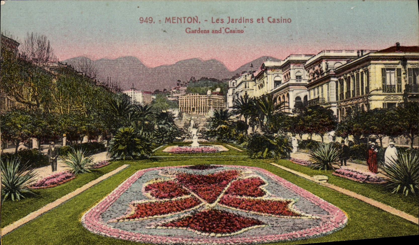 CPA Menton Les Jardins et Casino