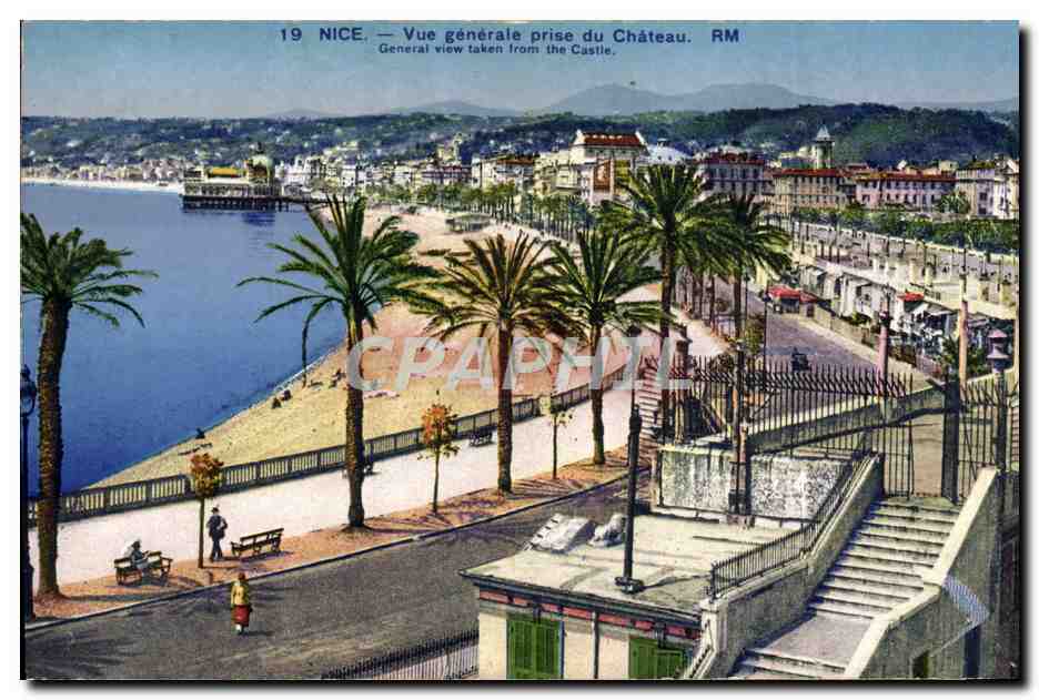 CPA Nice Vue Generale Prise du Chateau