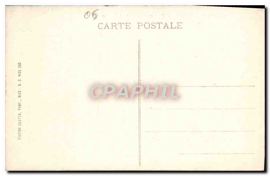 CPA Nice La Grotte Jardin Albert 1er et Casino — Rückseite