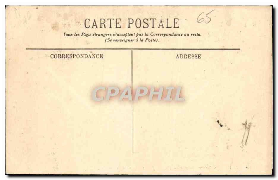 CPA Lourdes Le Sommet du Pic du Jer et Les Pyrenees Chien — Verso