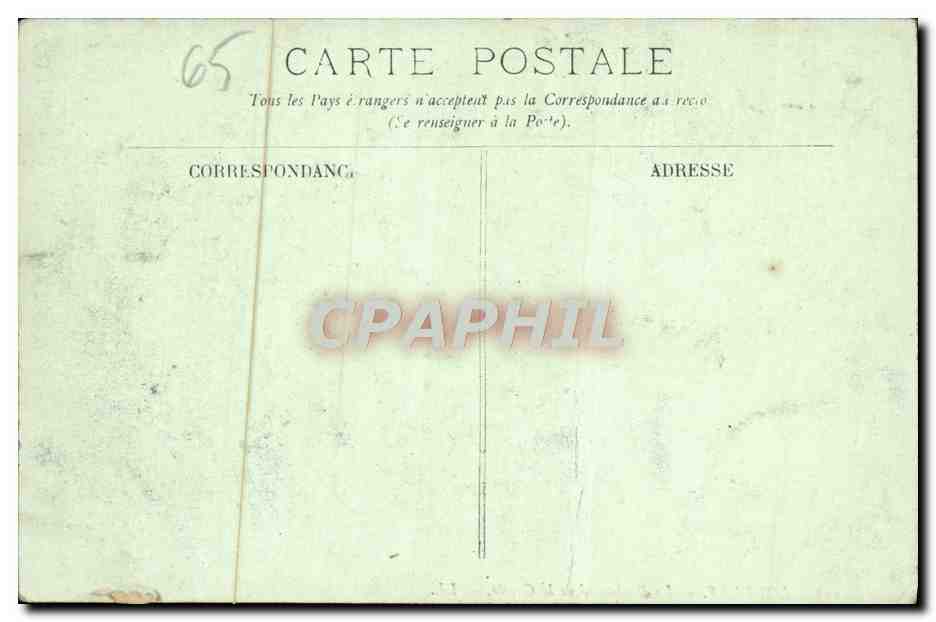 CPA Lourdes Le Bouievard de la Grotte — Verso