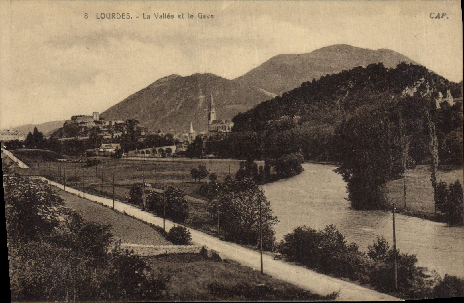 CPA Lourdes La Vallee et le Gave