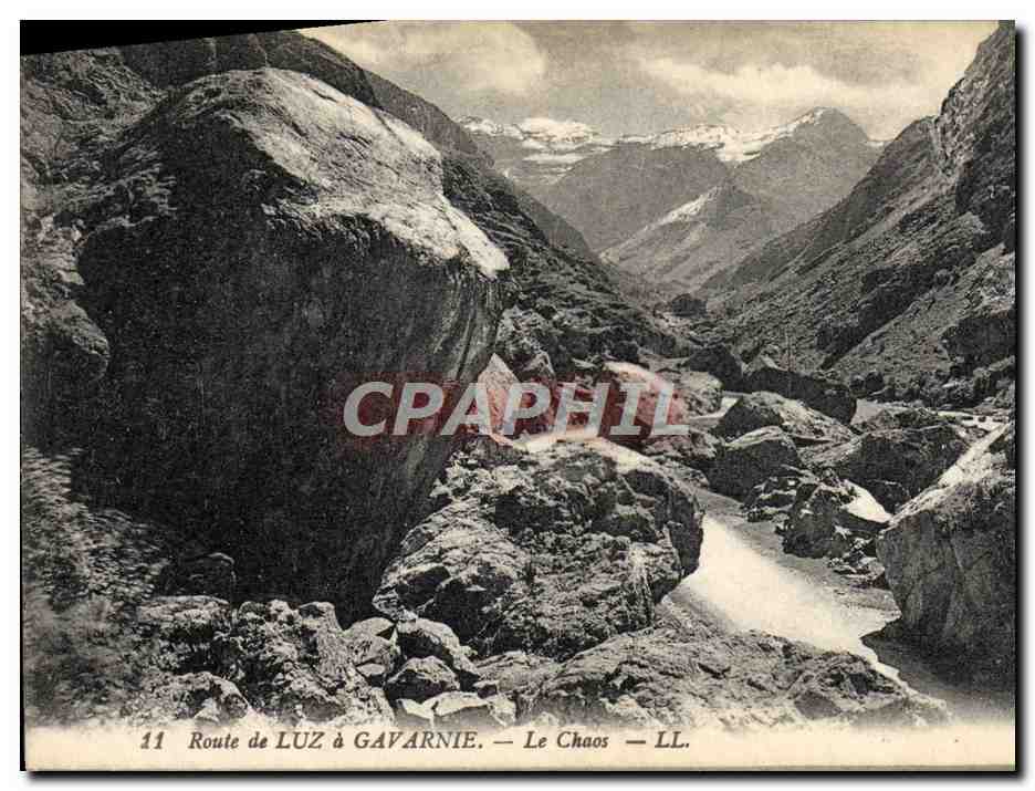 Route de Luz à Gavarnie — Le Chaos — LL.