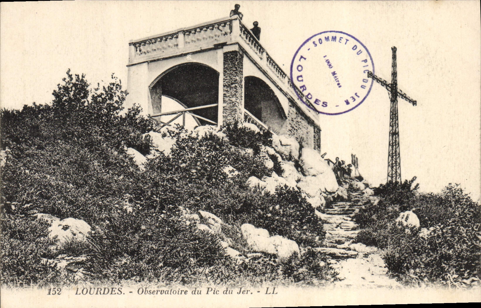 CPA Lourdes Observatoire du Pic du Jer