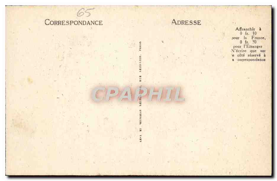 CPA Lourdes Le Funiculaire du Pic du Jer La gare — Verso