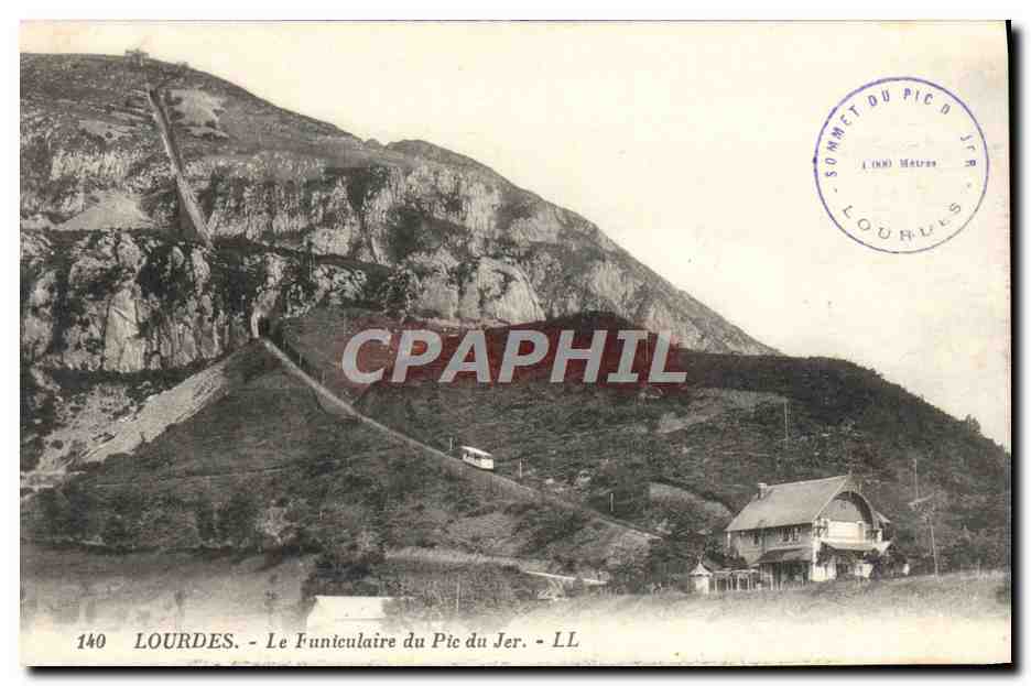 CPA Lourdes Le Funiculaire du Pic du Jer