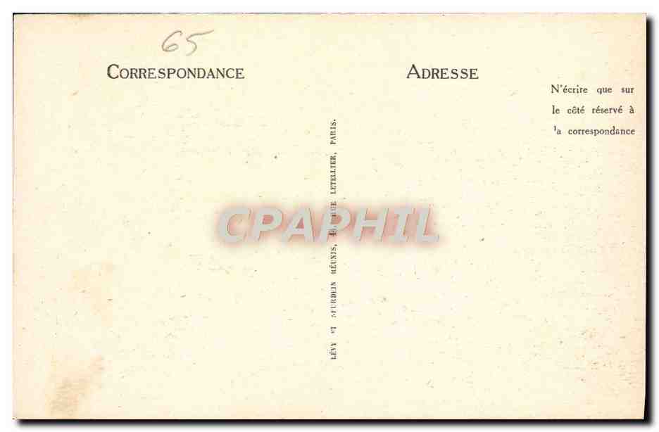 CPA Lourdes Le Funiculaire du Pic du Jer — Verso