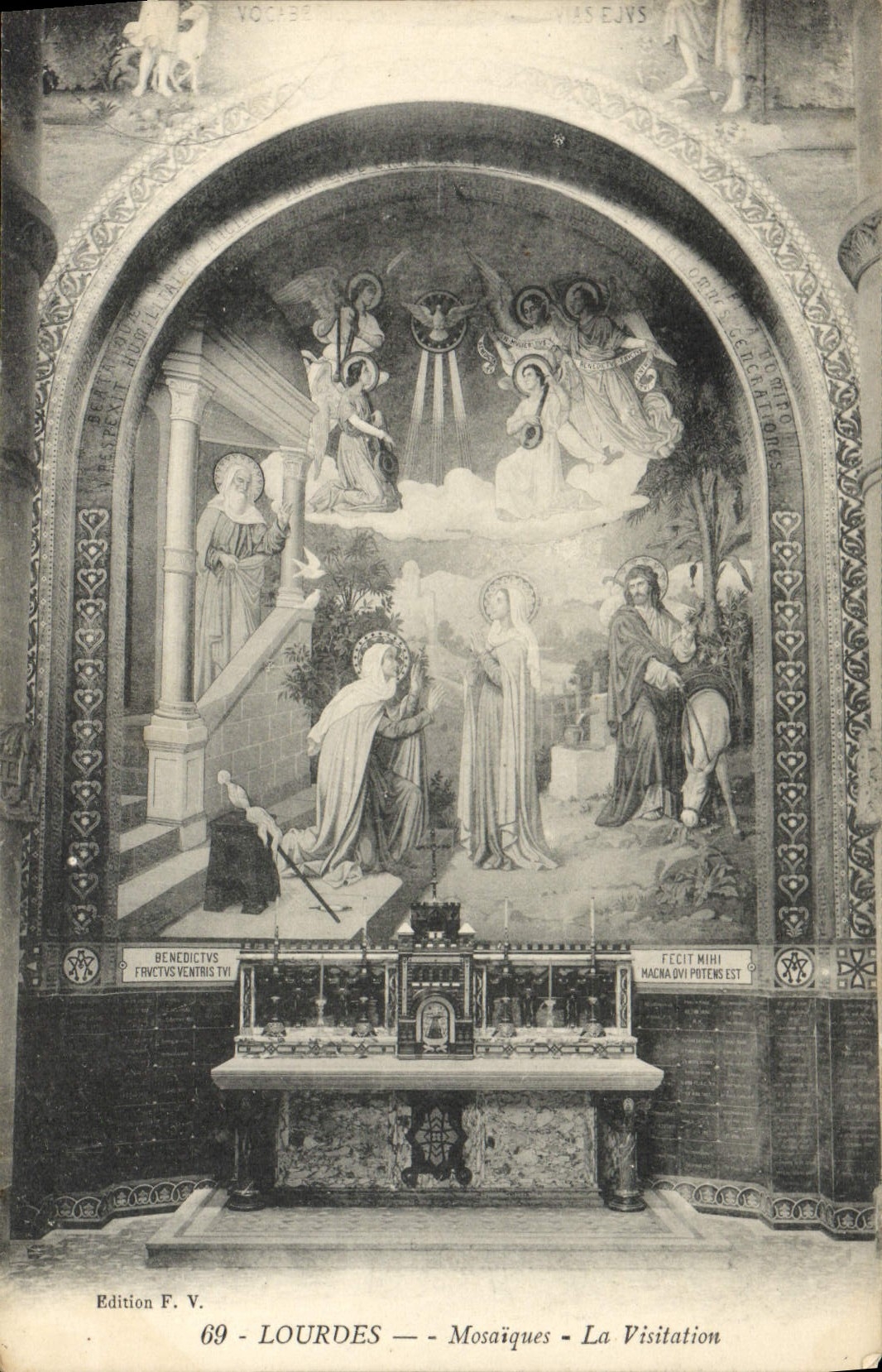CPA Lourdes Mosaiques La Visitation