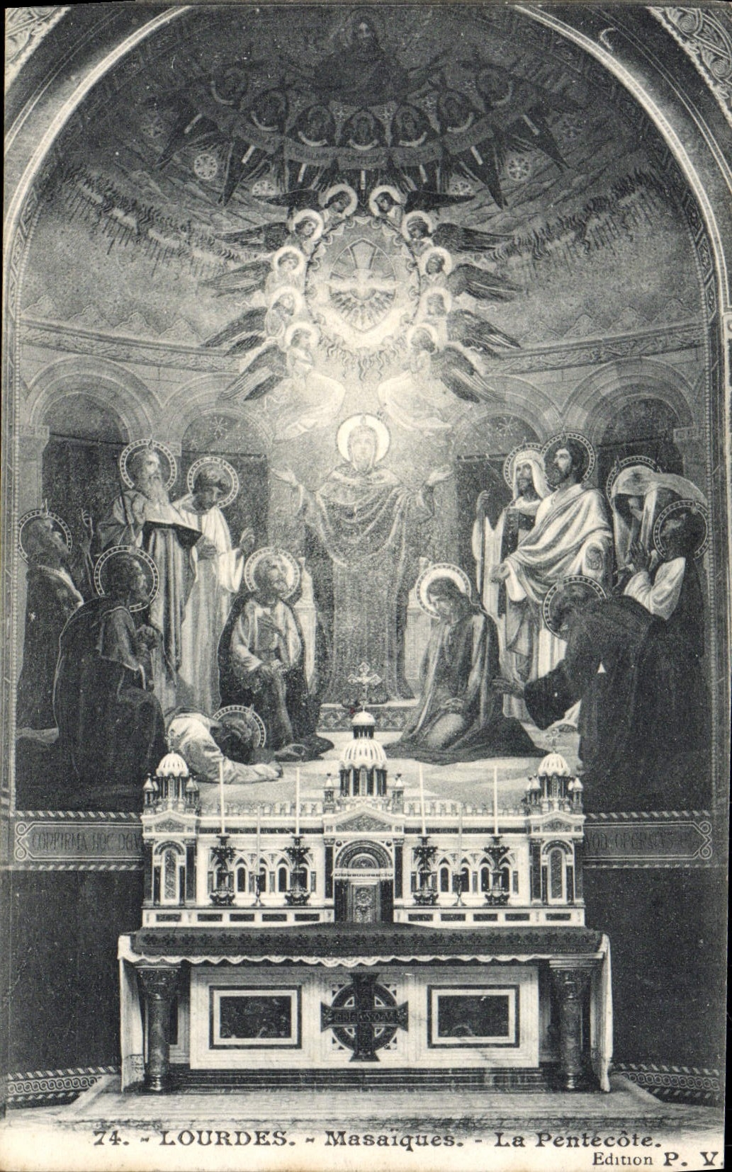 CPA Lourdes Masaiques La Pentecote