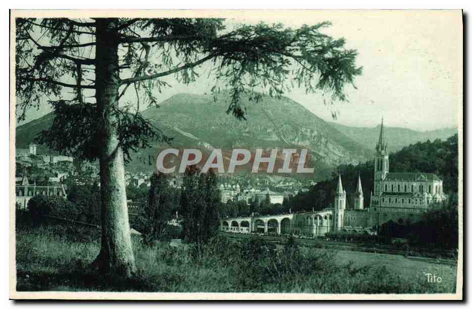 CPA Lourdes la basilique