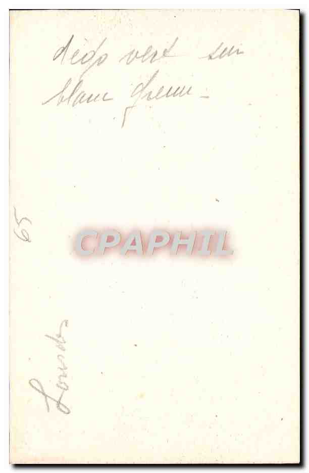 CPA Lourdes la basilique — Verso