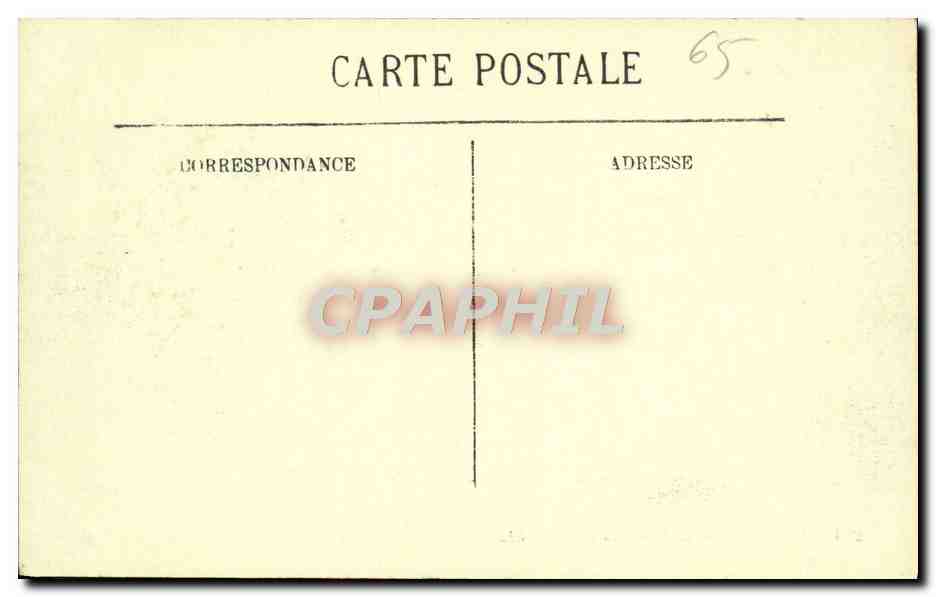 CPA Lourdes La Chute du Gave — Verso