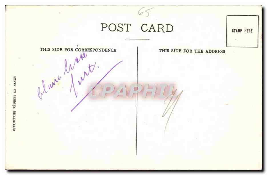 CPA Lourdes Vue Generale — Verso
