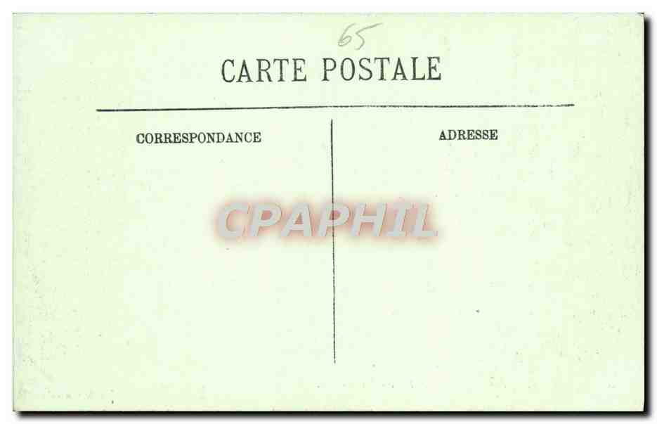 CPA Lourdes Vue Generale et le Pic du Jer — Verso
