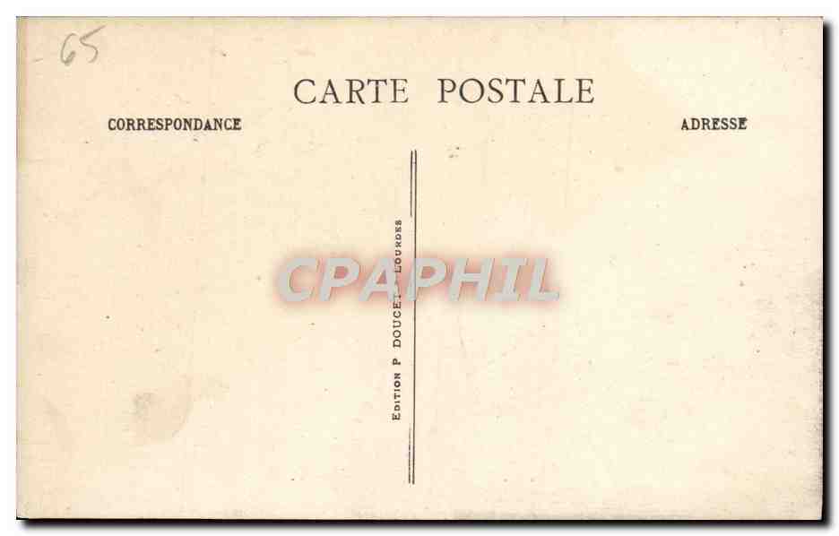CPA Lourdes Saint Michel et le Calvaire Breton — Verso