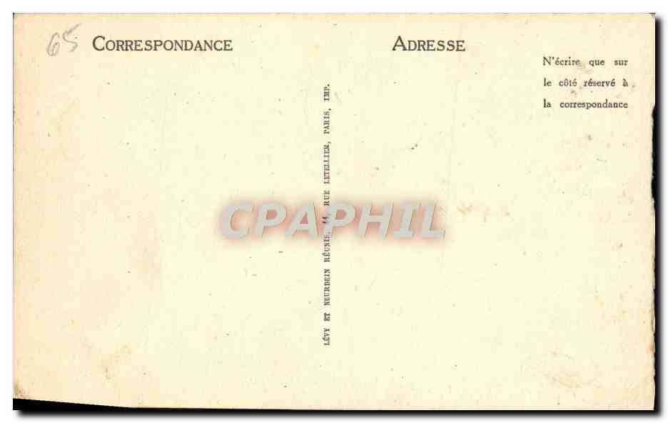 CPA Lourdes Le Lac — Verso