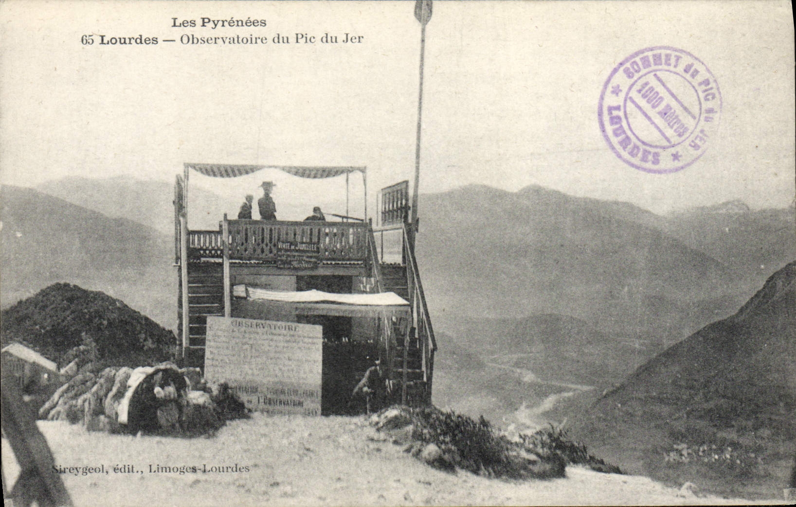 CPA Lourdes Observatoire du Pic du Jer