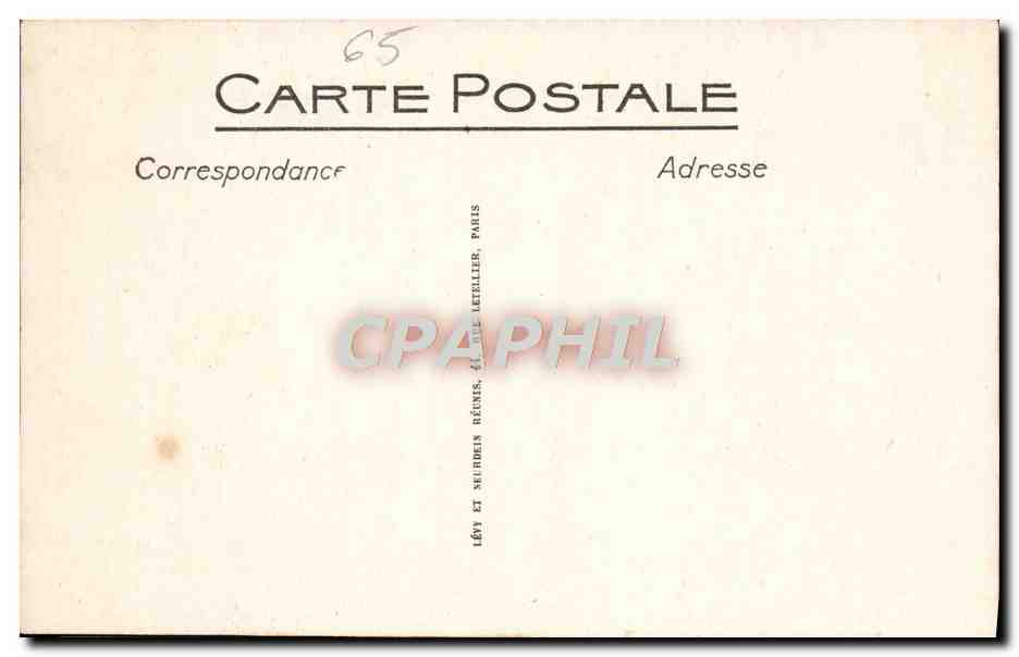 CPA Lourdes Les Grottes du Loup palais de la Madone — Verso