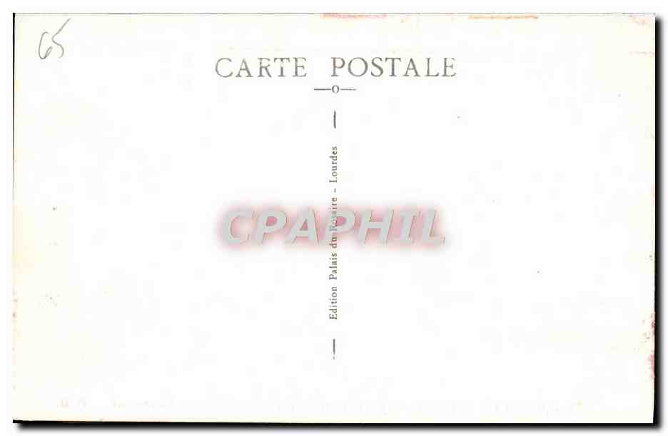 CPA Lourdes Entree du Rosaire Benediction du Tres Saint Sacrement — Verso