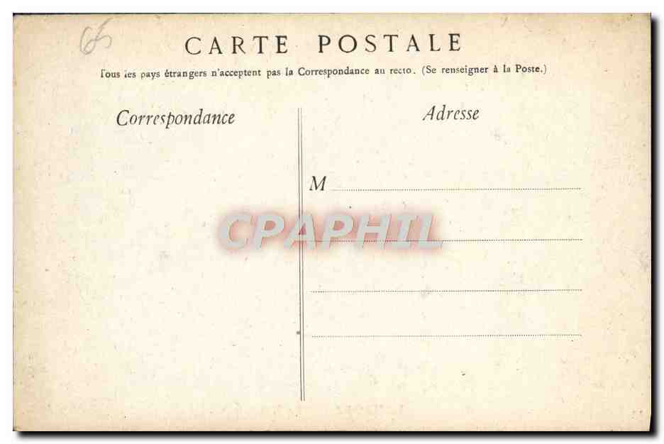 CPA Lourdes Le Lac Barques — Verso