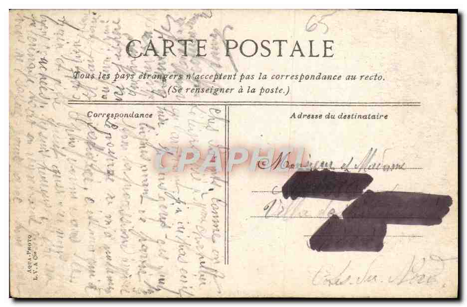 CPA Lourdes Le calvaire breton — Verso