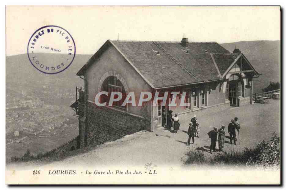 CPA Lourdes La Gare du Pic du Jer
