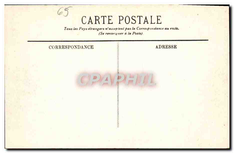 CPA Lourdes Le Funiculaire du Pic du Jer — Verso