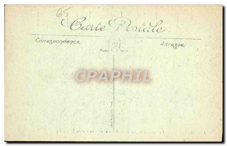 CPA Lourdes La Vallee d'Argeles et les Pyrenees vues du Pic du Jer — Verso