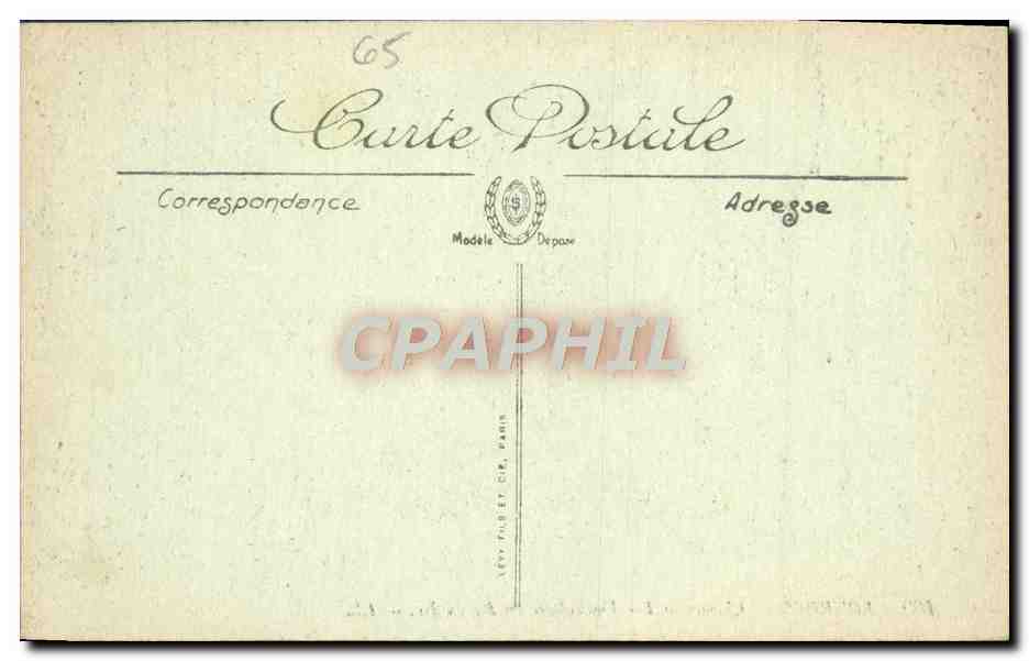 CPA Lourdes Chemin de Fer Funiculaire du Pic du Jer — Verso