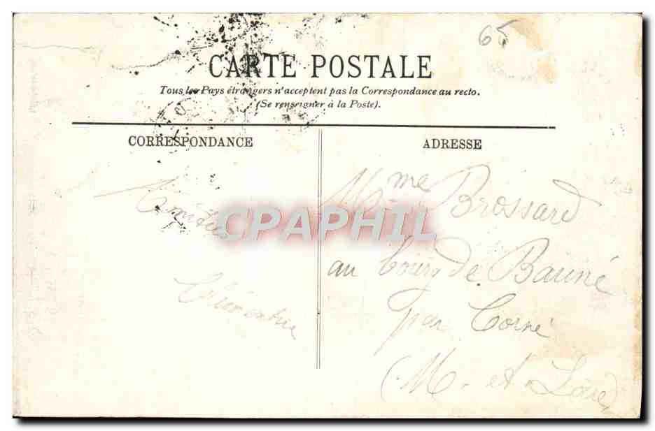 CPA Lourdes Le Funiculaire du Pic du Jer — Verso